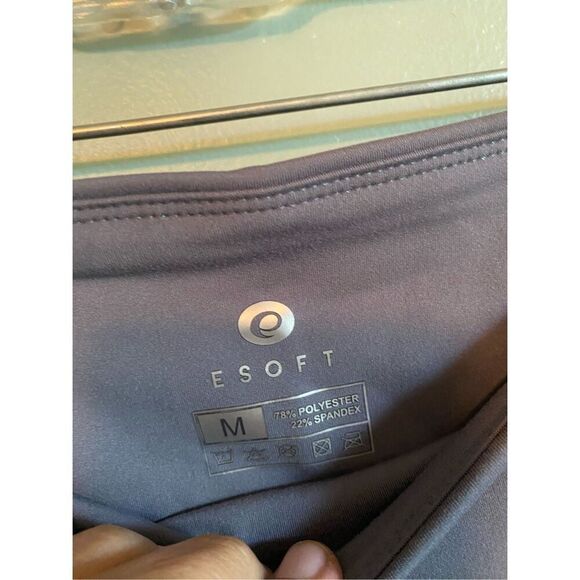 ESOFT Wide Leg Pants High-Waisted Yoga Work Dress Pants Pockets M NWOT - Picture 6 of 7